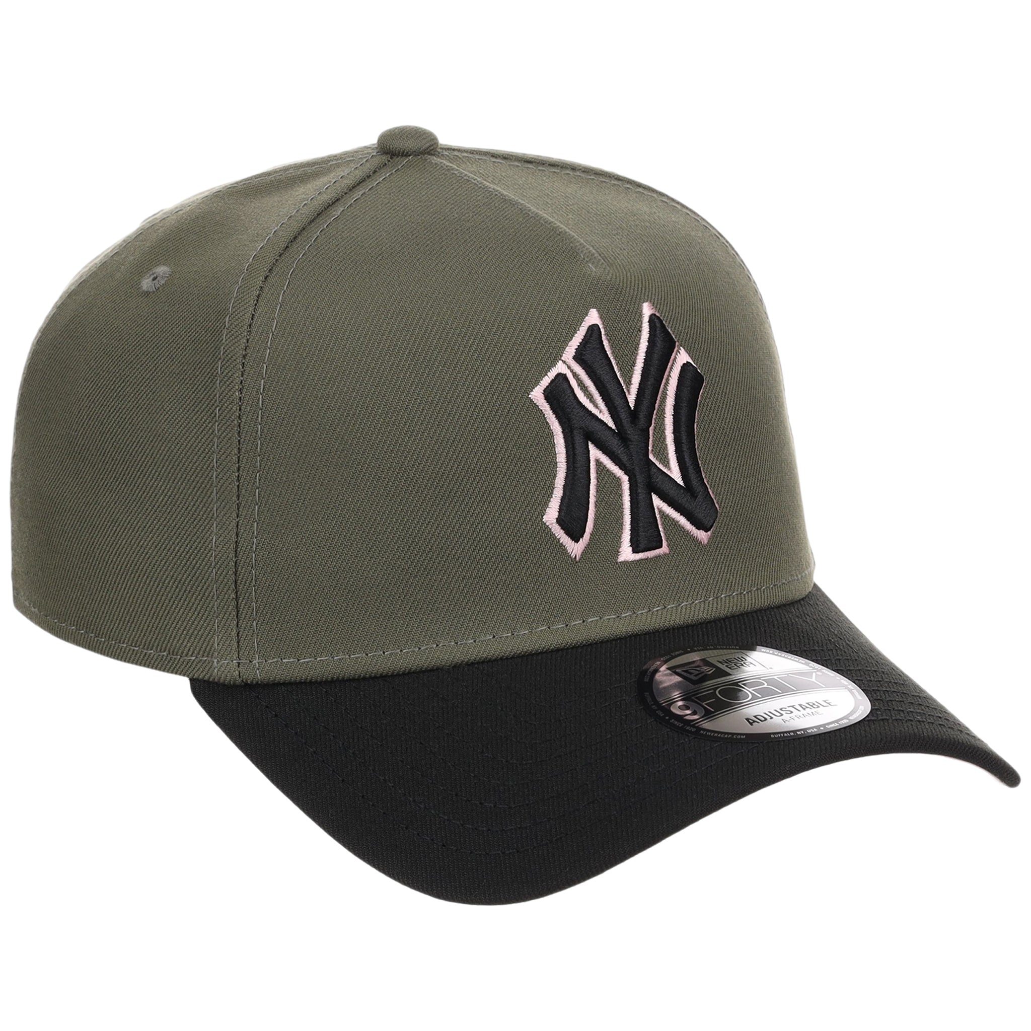 9. ギャッべ New York Yankees MLB Olive x Black & Pink FASHION CORE New Era