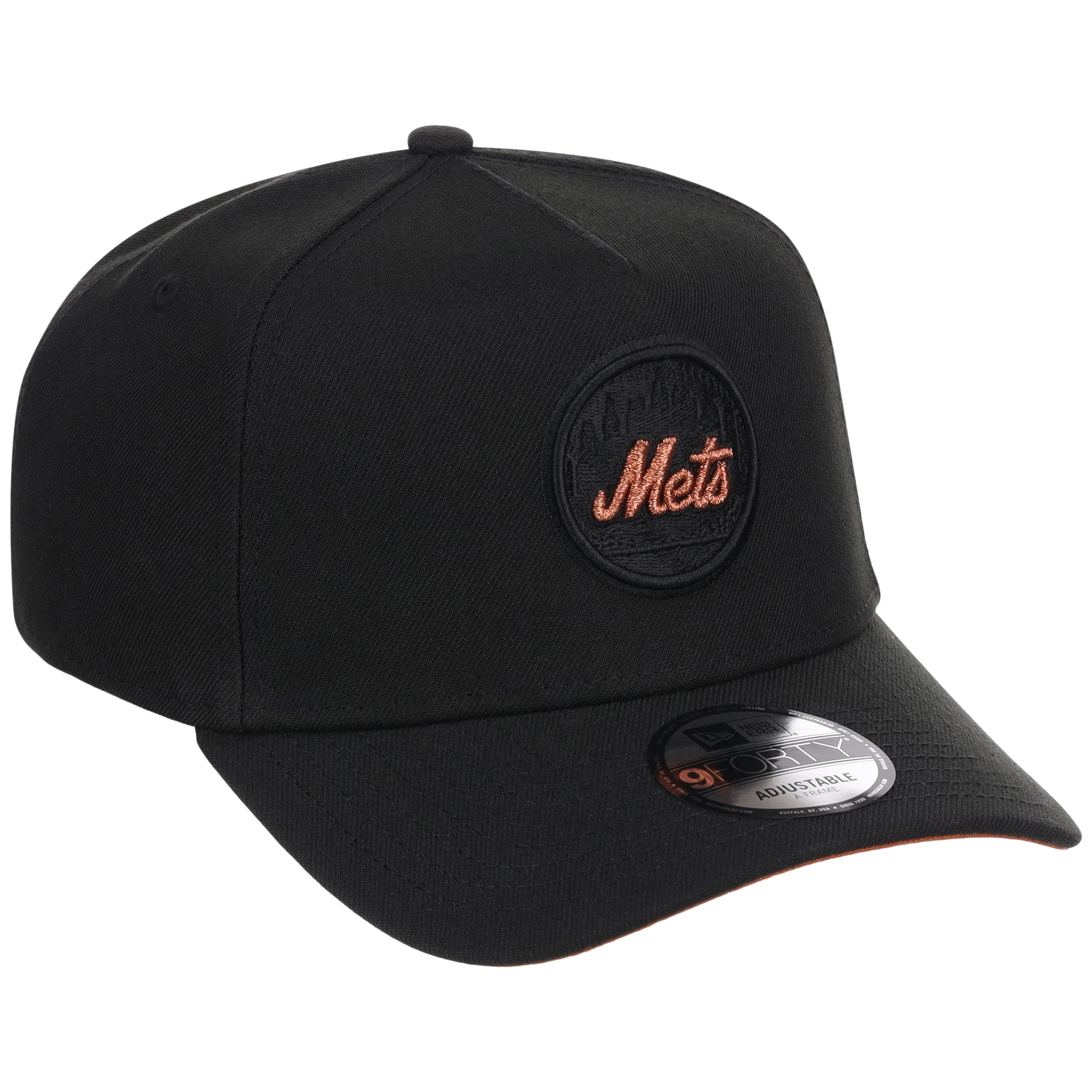 New York Mets MLB Black x Rust FASHION CORE New Era 9FORTY A-Frame