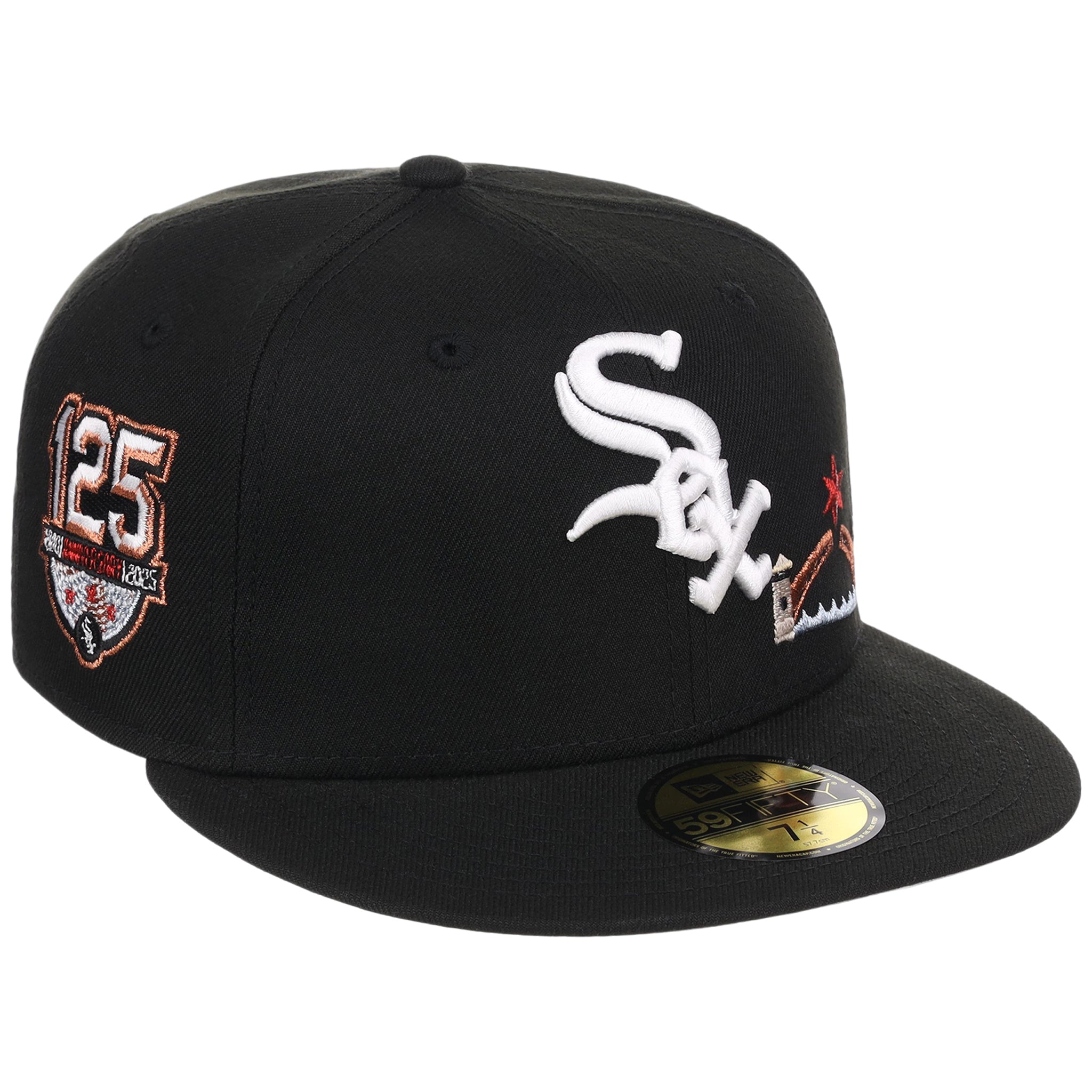 Kith New Era White Sox キャップ Chicago White Sox (Black/Black) Chicago Southside Crown the City