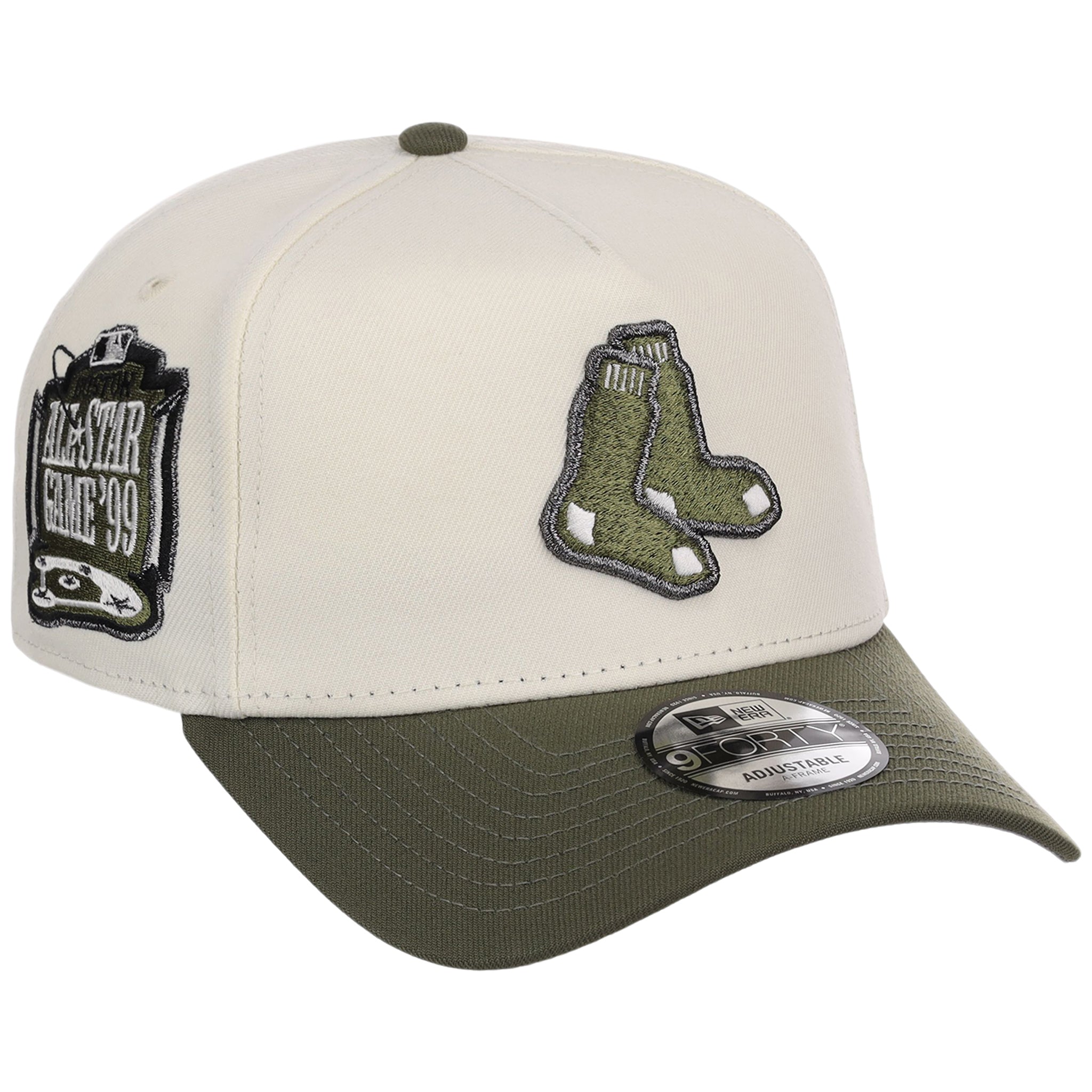 Boston Red Sox MLB Chrome Olive New Era 9FORTY – LidsHatDrop