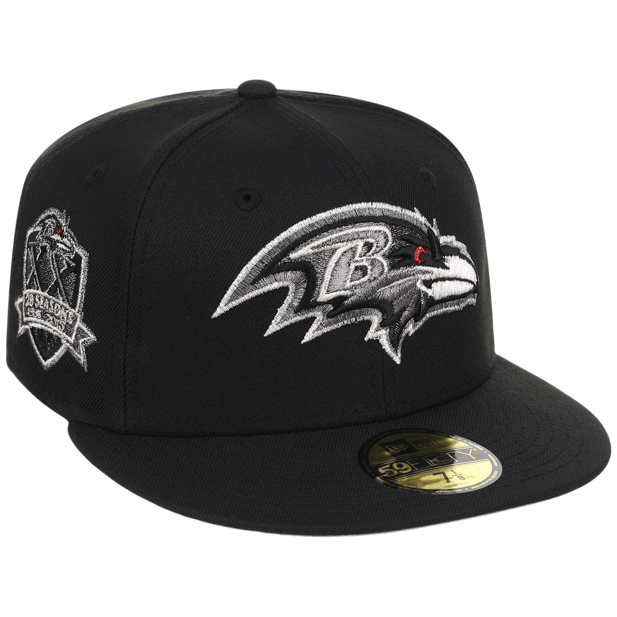 Baltimore Ravens NFL Liquid Titanium New Era 59FIFTY – LidsHatDrop