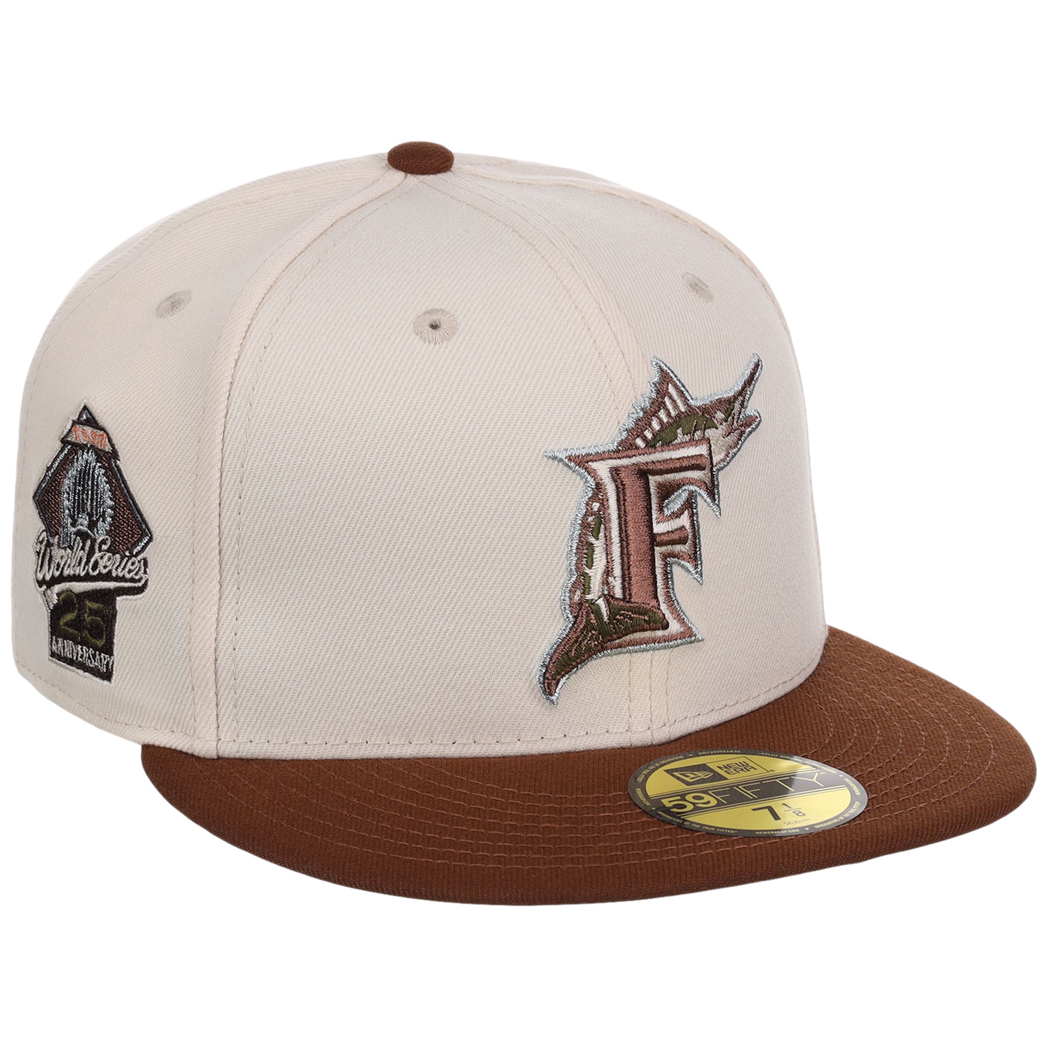 Florida Marlins MLB Auburn Cream New Era 59FIFTY – Lids HD