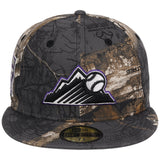 Colorado Rockies MLB Black Realtree New Era 59FIFTY