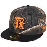 Texas Rangers MLB Black Realtree 'Flame' New Era 59FIFTY