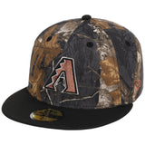 Arizona Diamondbacks MLB Black Realtree 2-TONE Black & Copper New Era 59FIFTY