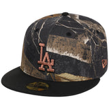 Los Angeles Dodgers MLB Black Realtree 2-TONE Black & Copper New Era 59FIFTY