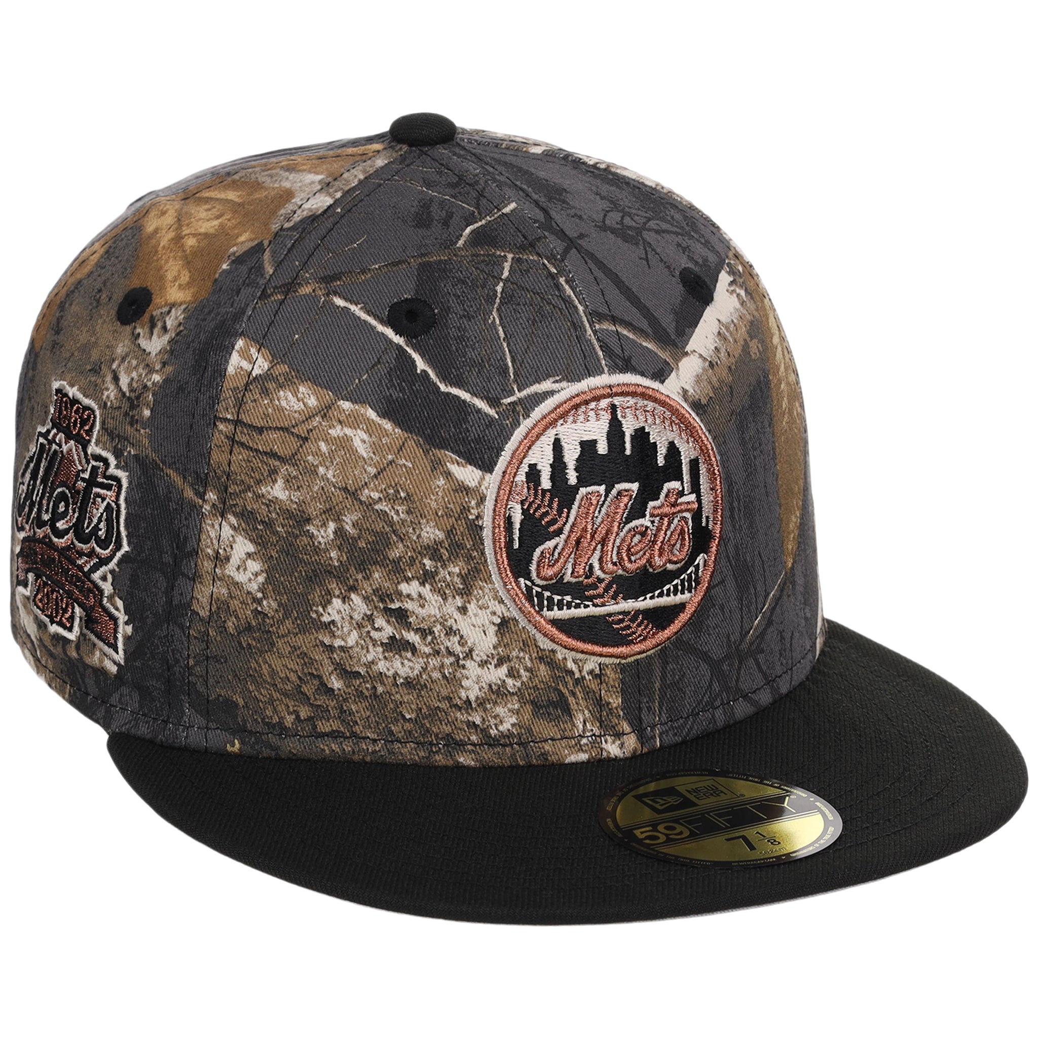 New York Mets MLB Black Realtree 2-TONE Black & Copper New Era