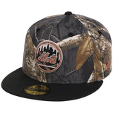 New York Mets MLB Black Realtree 2-TONE Black & Copper New Era 59FIFTY
