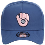 Milwaukee Brewers MLB Pink Indigo New Era 9FORTY