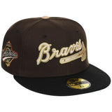 Atlanta Braves High Frequency Funk New Era 59FIFTY Walnut/Black