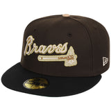 Atlanta Braves High Frequency Funk New Era 59FIFTY Walnut/Black