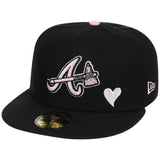 Atlanta Braves High Frequency Funk New Era 59FIFTY Black/Pink