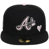 Atlanta Braves High Frequency Funk New Era 59FIFTY Black/Pink