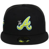 Atlanta Braves High Frequency Funk New Era 59FIFTY Black/Black