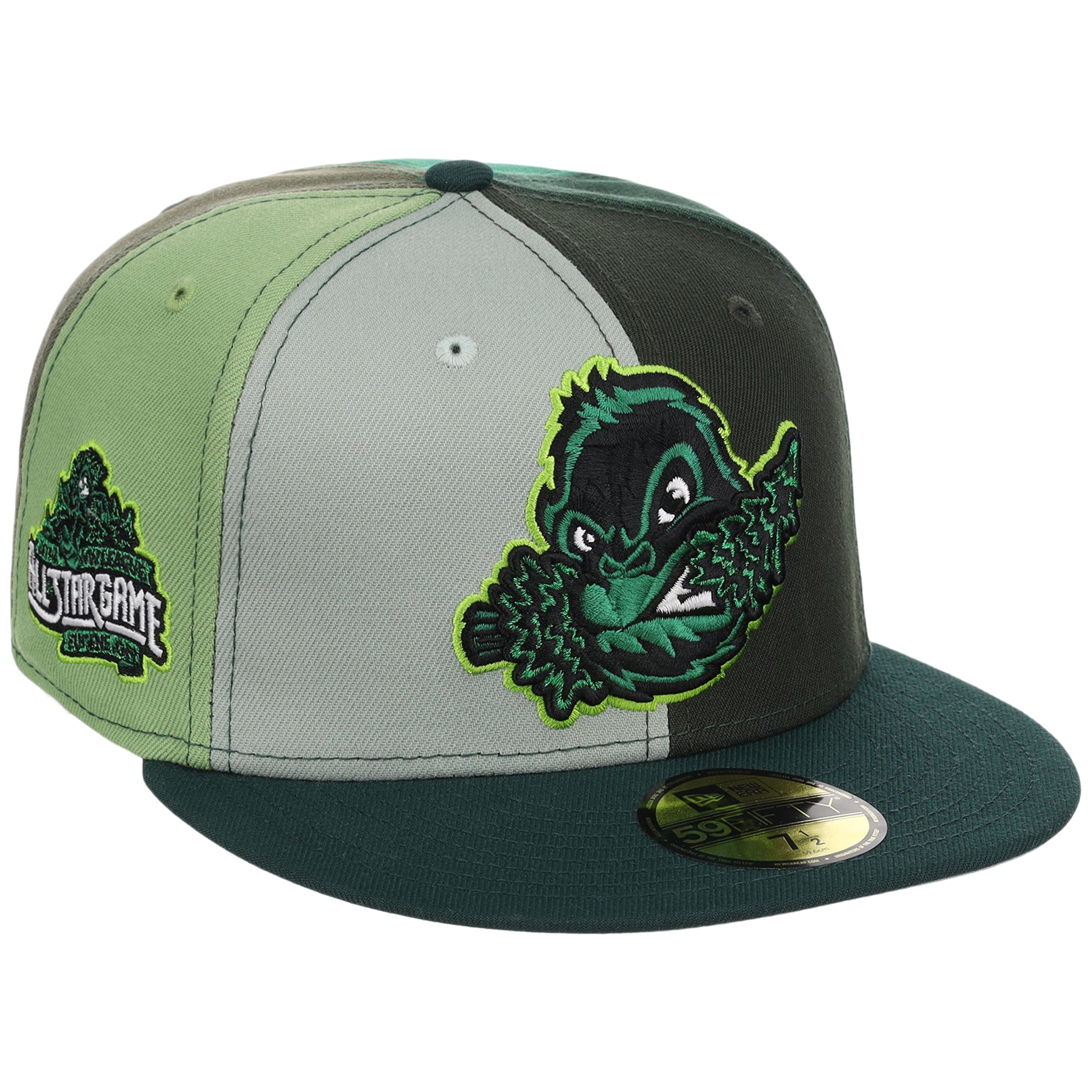Eugene Emeralds MiLB Monday Pinwheels New Era 59FIFTY – LidsHatDrop