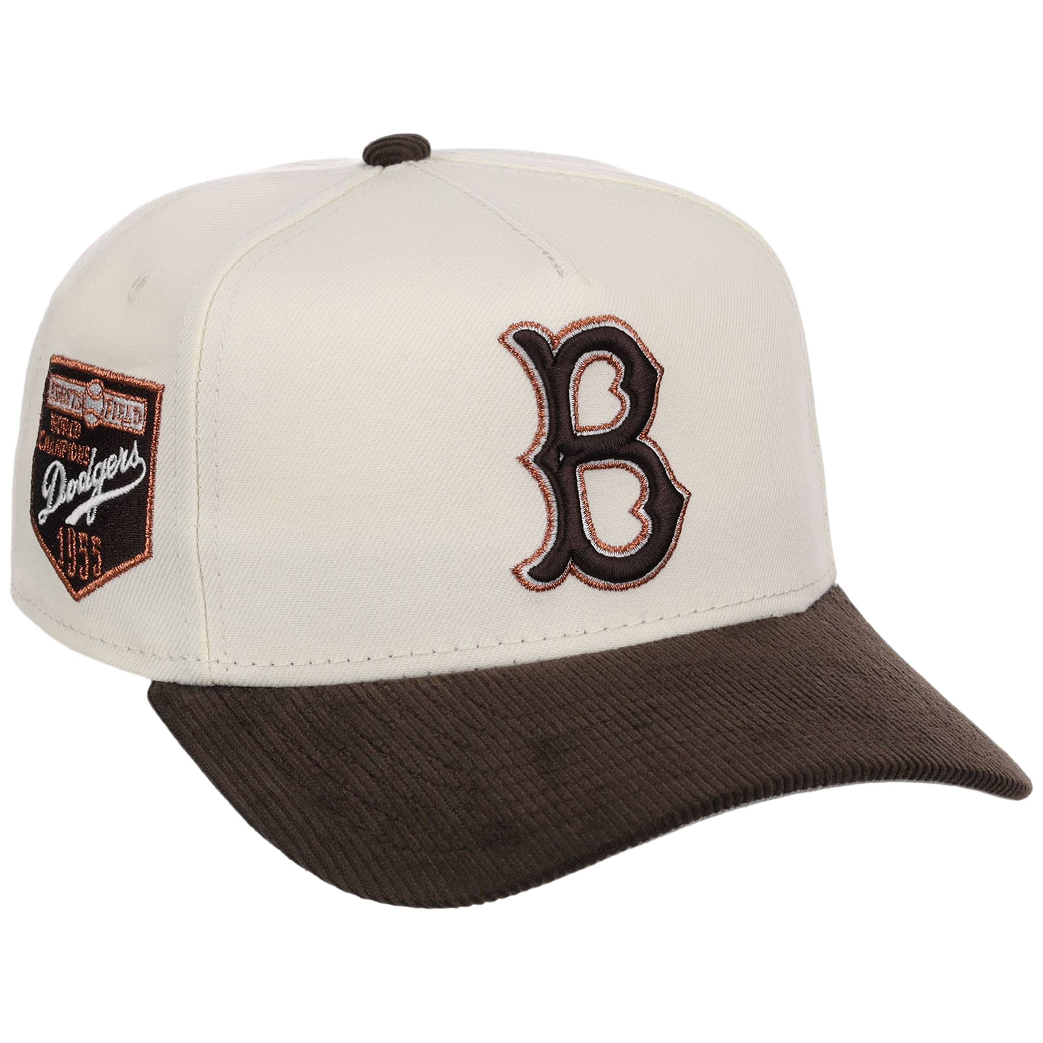 Brooklyn Dodgers MLB Chrome Walnut Cord New Era 59FORTY – LidsHatDrop