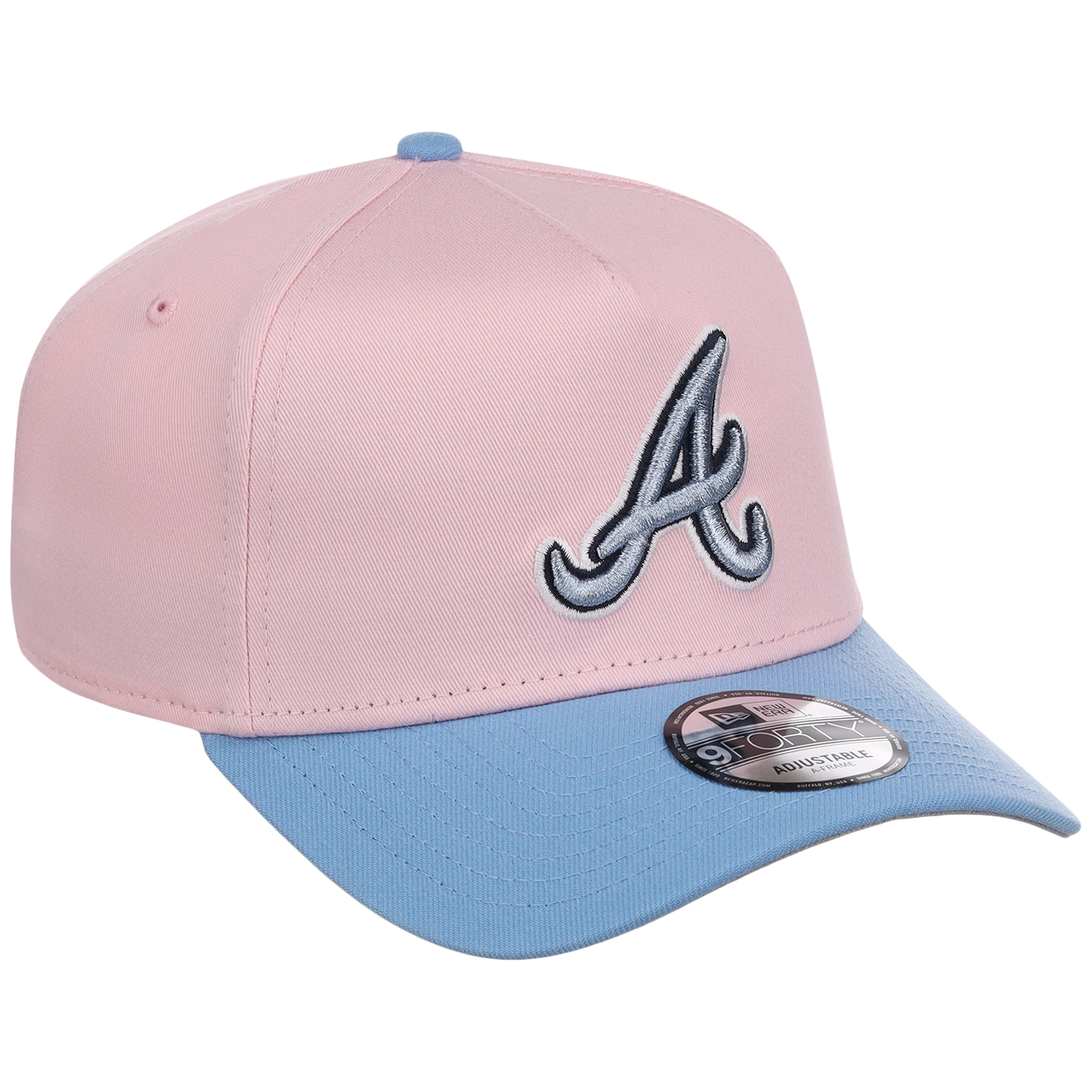 Atlanta Braves MLB Pink x Sky FASHION CORE New Era 9FORTY A-Frame