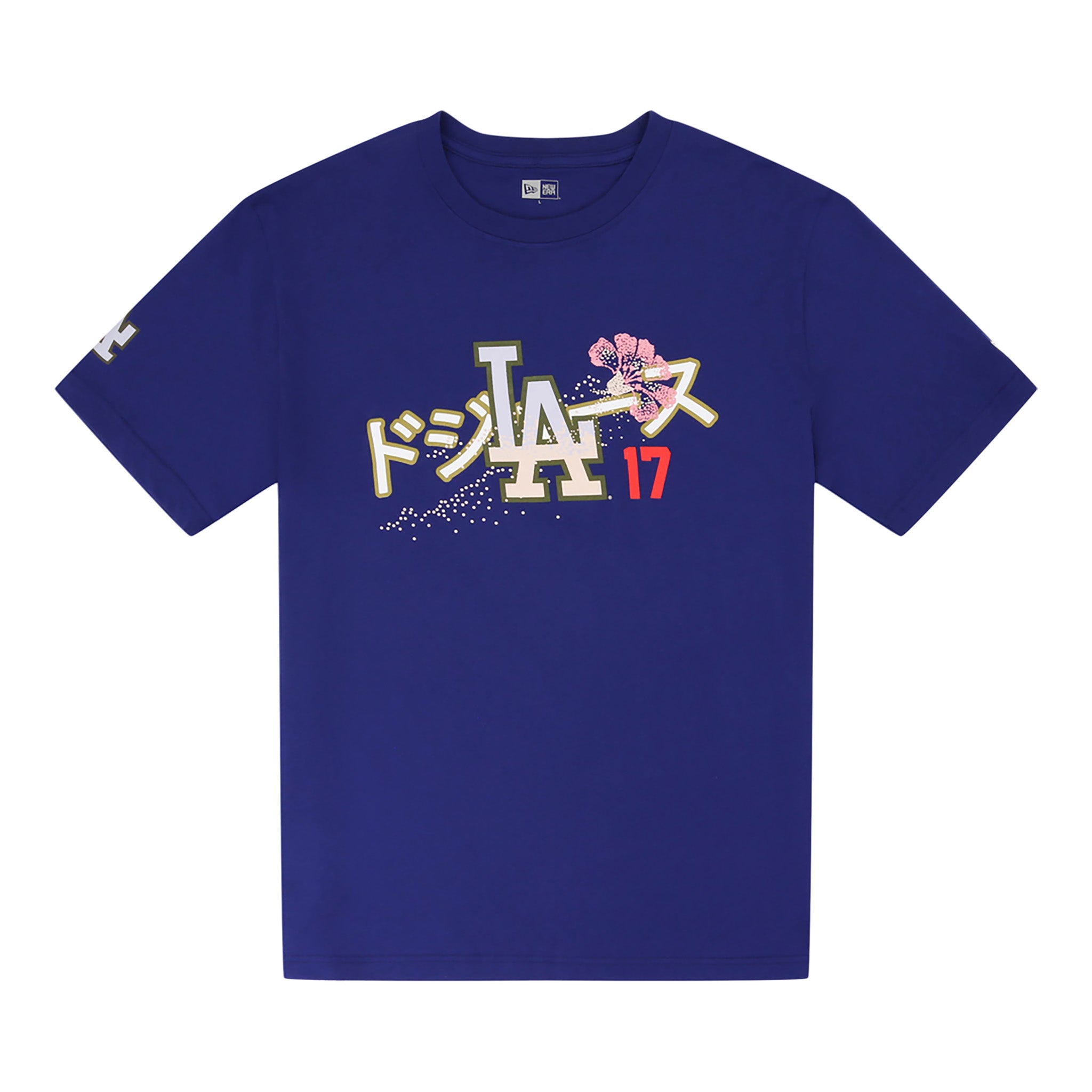 Los Angeles Dodgers Pacific Canvas #17 New Era T-Shirt (Dark Royal