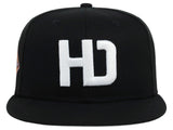 Lids Hat Drop Branded HD Fitted Cap - Black/Black/Grey