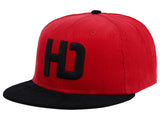 Lids Hat Drop Branded HD Fitted Cap - Red/Black/Grey