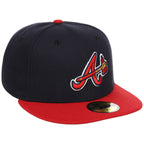 Atlanta Braves MLB Cooperstown Authentic Collection New Era 59FIFTY (Navy/Red)