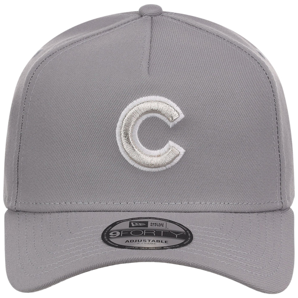 Chicago Cubs MLB Gray x White FASHION CORE New Era 9FORTY A-Frame
