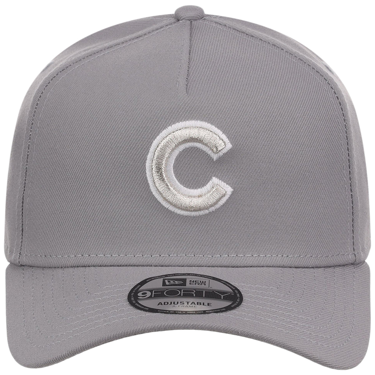 Chicago Cubs MLB Gray x White FASHION CORE New Era 9FORTY A-Frame