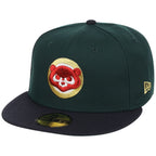 Chicago Cubs Northside Chicago Crown the City New Era 59FIFTY (Dark Green/Navy)