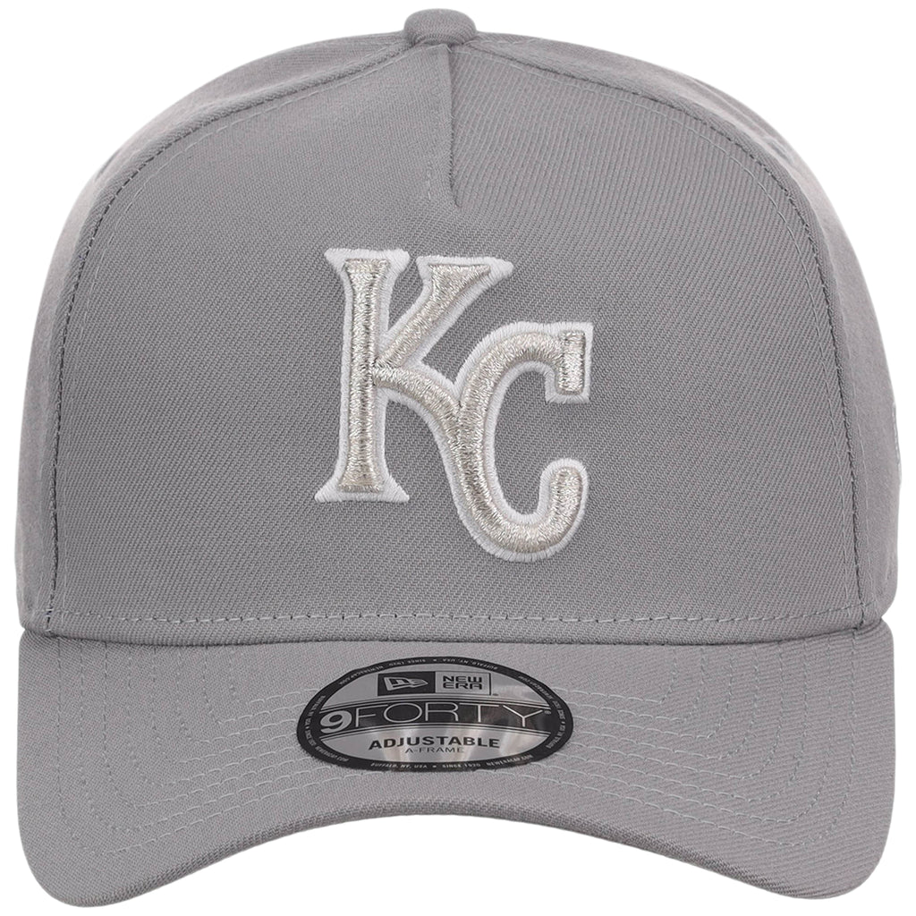 Kansas City Royals MLB Gray x White FASHION CORE New Era 9FORTY A-Frame