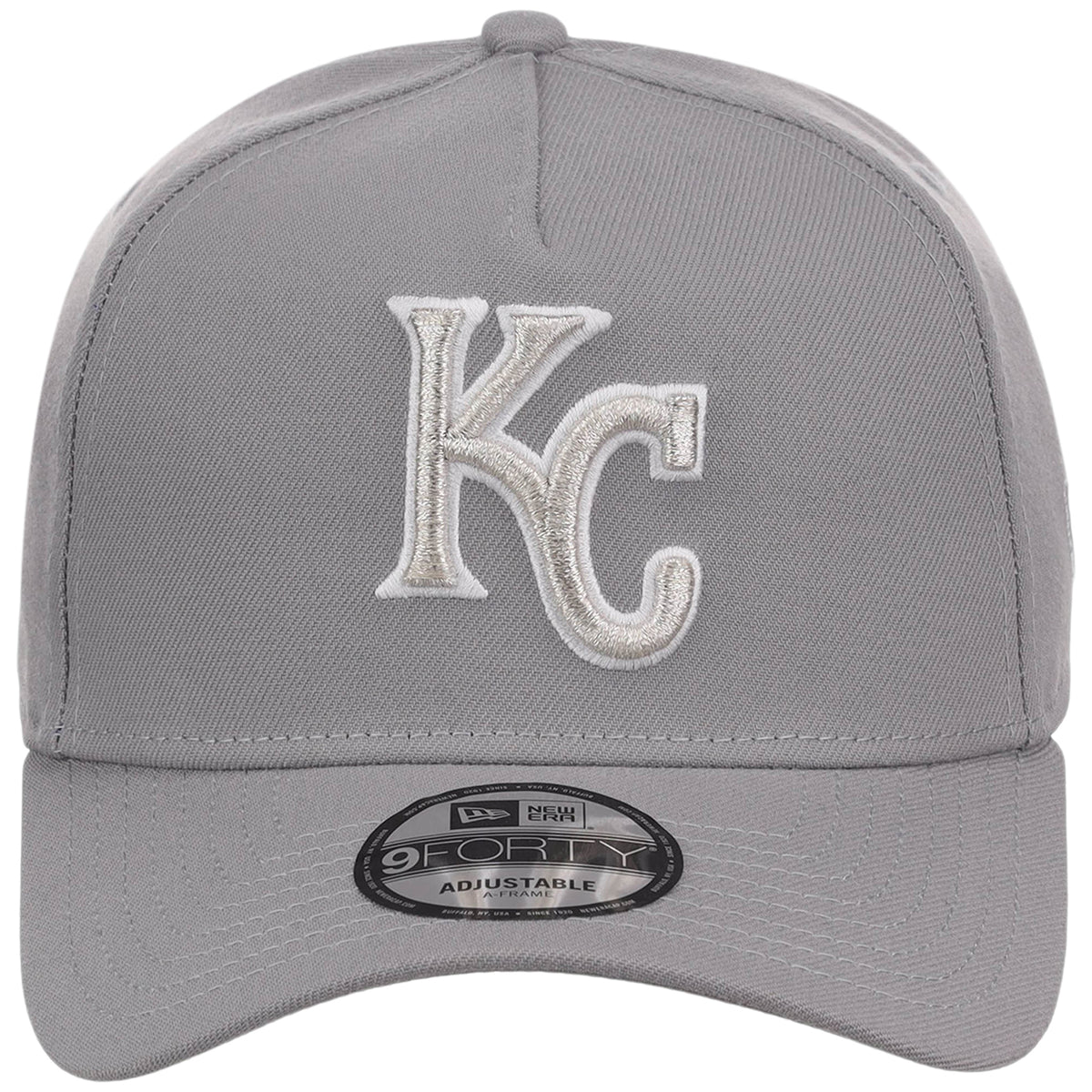 Kansas City Royals MLB Gray x White FASHION CORE New Era 9FORTY A-Frame
