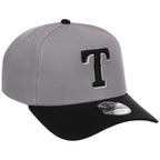 Texas Rangers MLB Gray x Black FASHION CORE New Era 9FORTY A-Frame