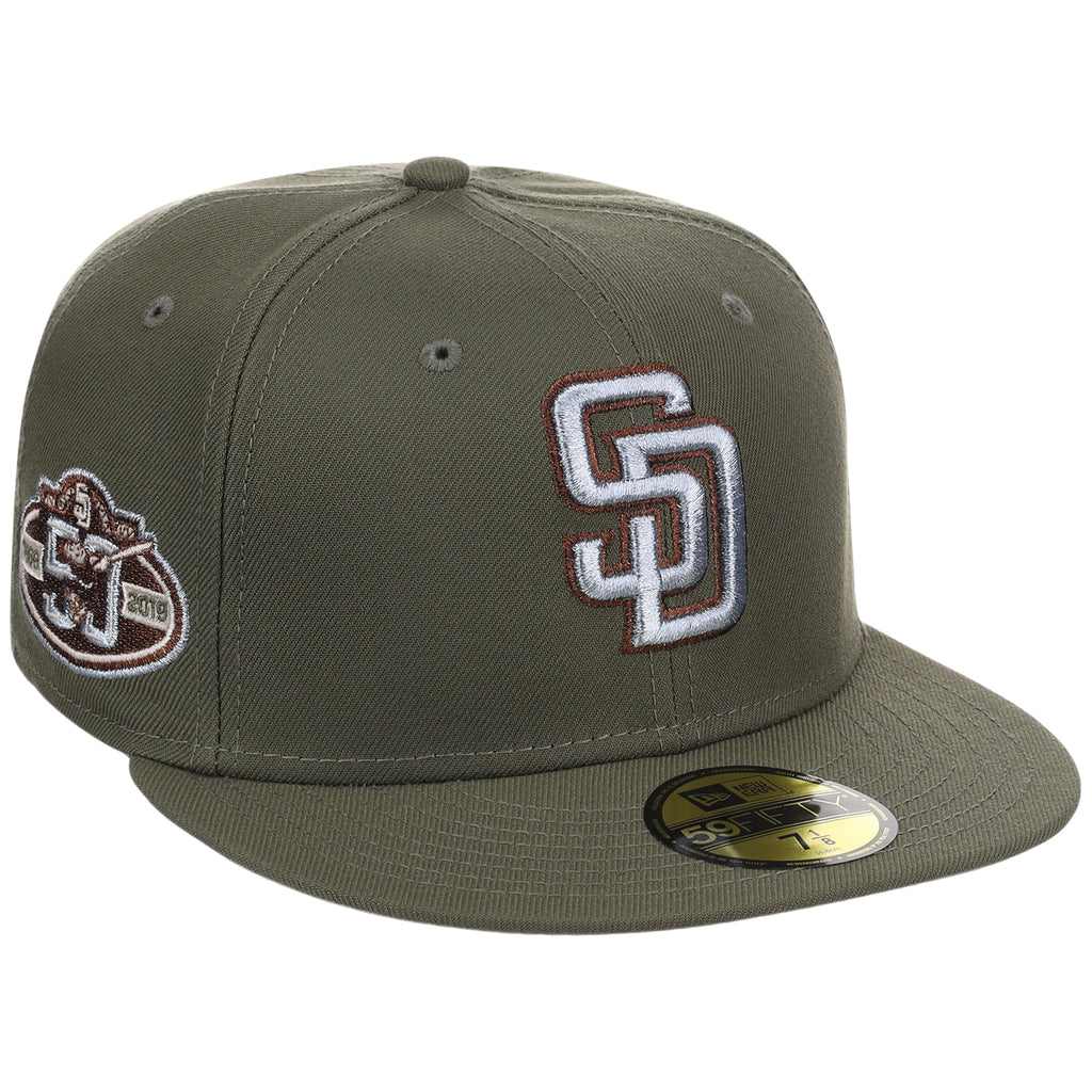 San Diego Padres MLB Olive Alloy New Era 59FIFTY