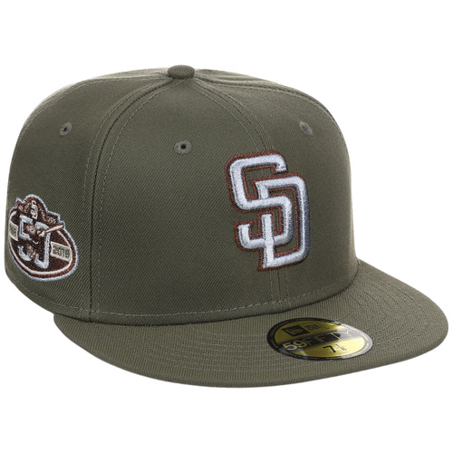 San Diego Padres MLB Olive Alloy New Era 59FIFTY