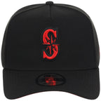 Seattle Mariners MLB Black x Red FASHION CORE New Era 9FORTY A-Frame
