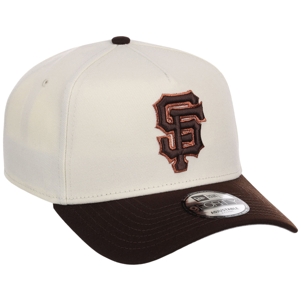 San Francisco Giants MLB Chrome x Burnt Wood FASHION CORE New Era 9FORTY A-Frame