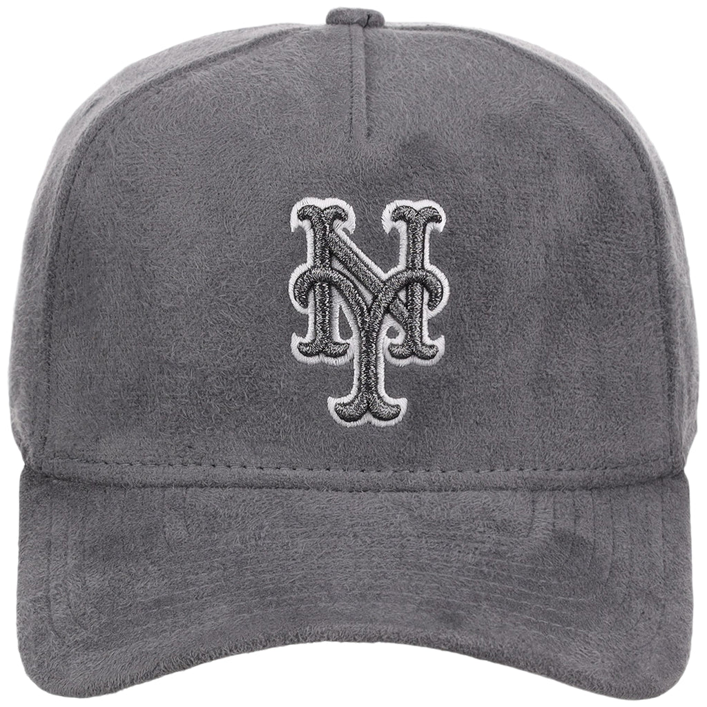 New York Mets MLB Gray x Suede FASHION CORE New Era 9FORTY A-Frame