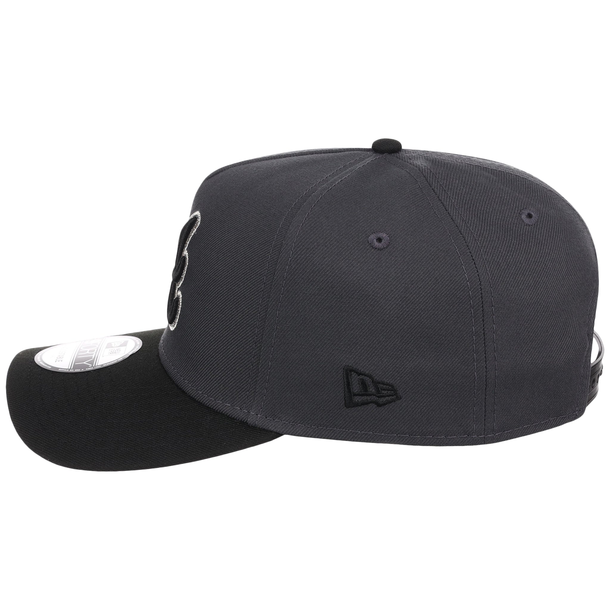 Atlanta Braves MLB Graphite x Black FASHION CORE New Era 9FORTY A-Frame