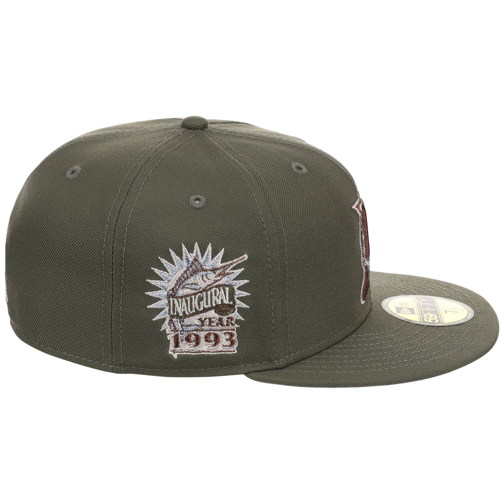 Florida Marlins MLB Olive Alloy New Era 59FIFTY