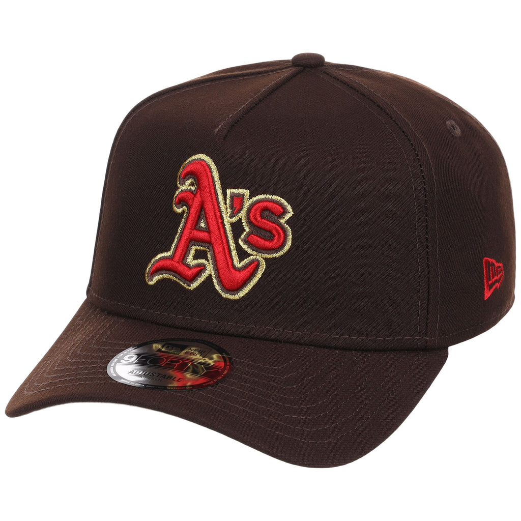 Oakland Athletics MLB Burnt Wood FASHION CORE New Era 9FORTY A-Frame