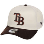 Tampa Bay Rays MLB Chrome x Burnt Wood FASHION CORE New Era 9FORTY A-Frame