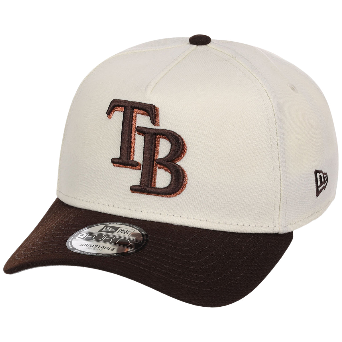 Tampa Bay Rays MLB Chrome x Burnt Wood FASHION CORE New Era 9FORTY A-Frame