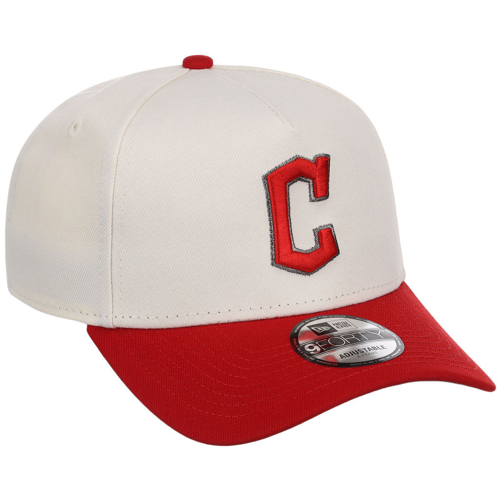 Cleveland Guardians MLB Chrome x Red FASHION CORE New Era 9FORTY A-Frame