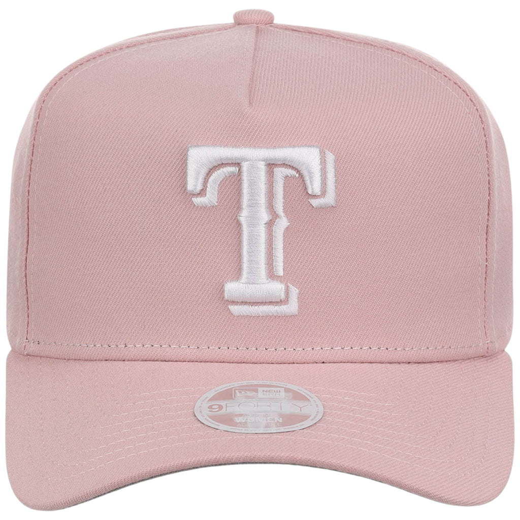 Texas Rangers Women's New Era 9FORTY Pink A-Frame