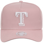 Texas Rangers Women's New Era 9FORTY Pink A-Frame