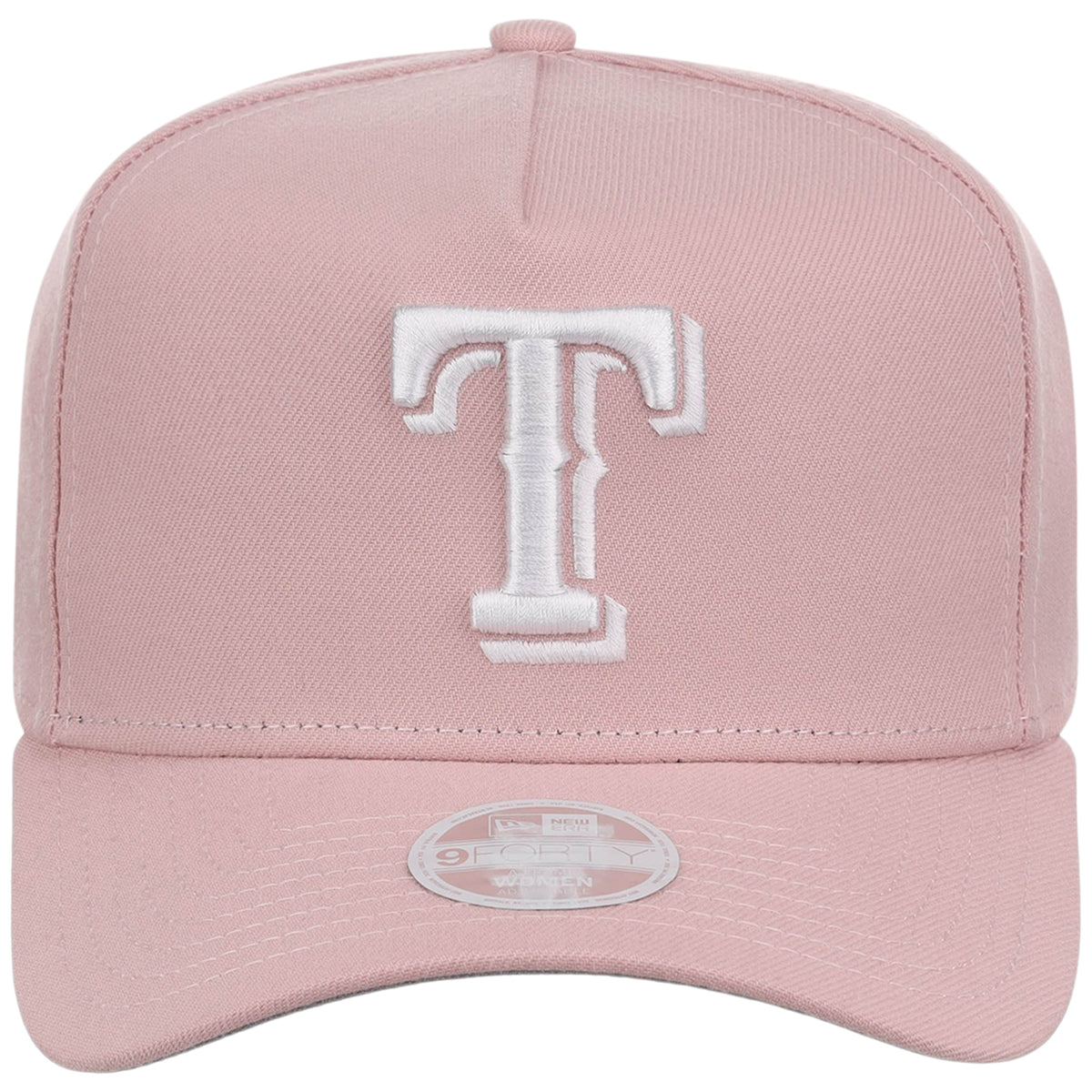 Texas Rangers Women's New Era 9FORTY Pink A-Frame