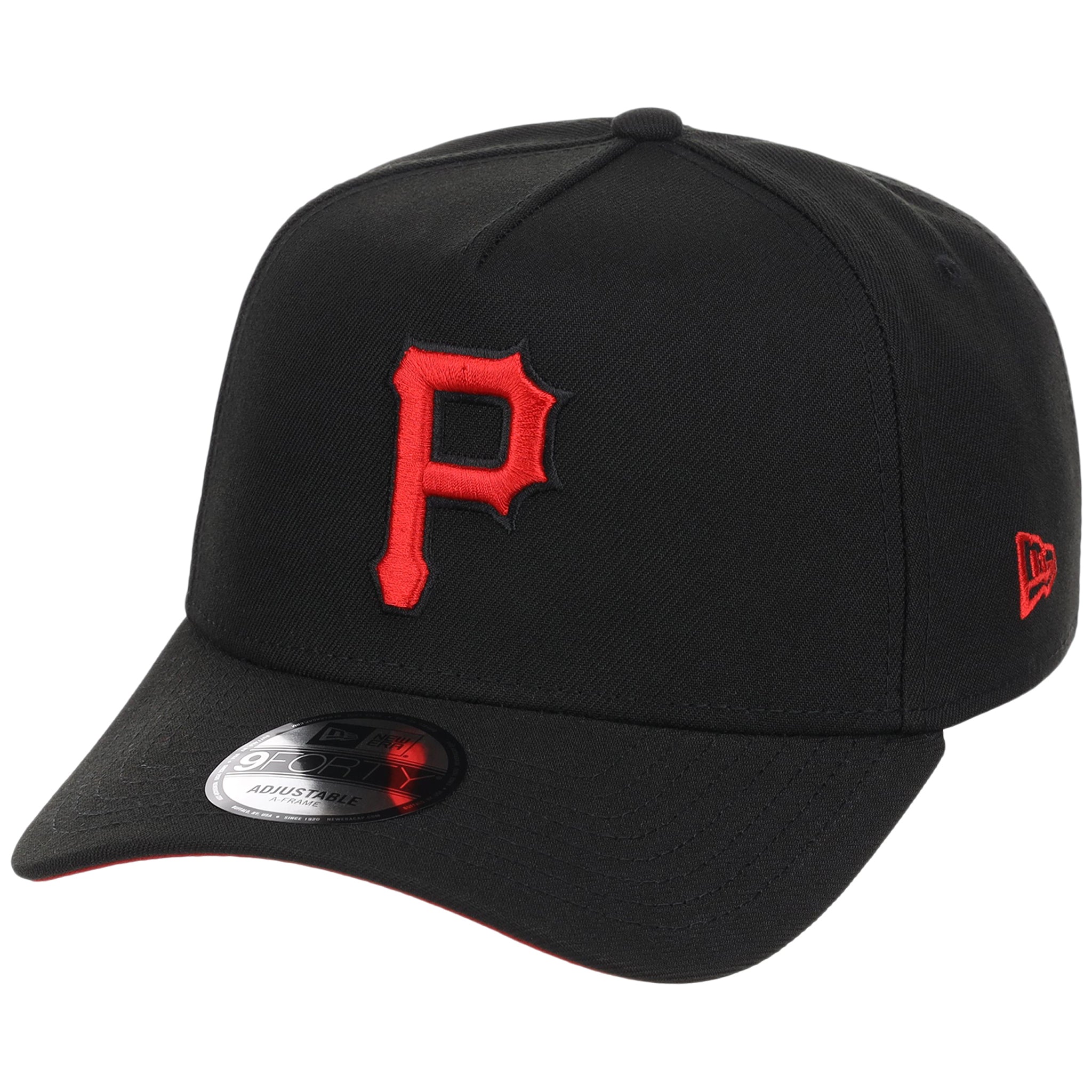 Pittsburgh Pirates MLB Black x Red FASHION CORE New Era 9FORTY A-Frame
