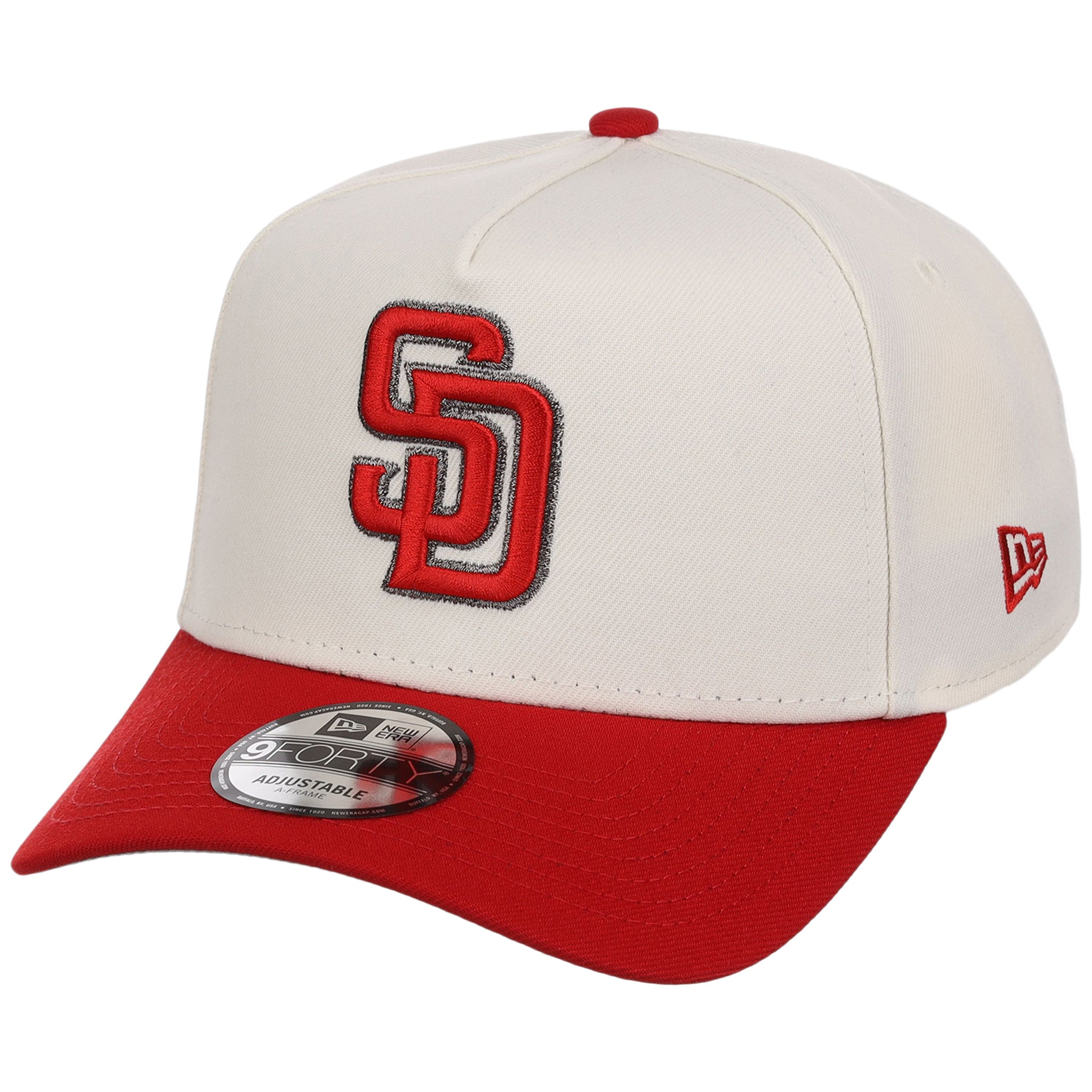 San Diego Padres MLB Chrome x Red FASHION CORE New Era 9FORTY A-Frame