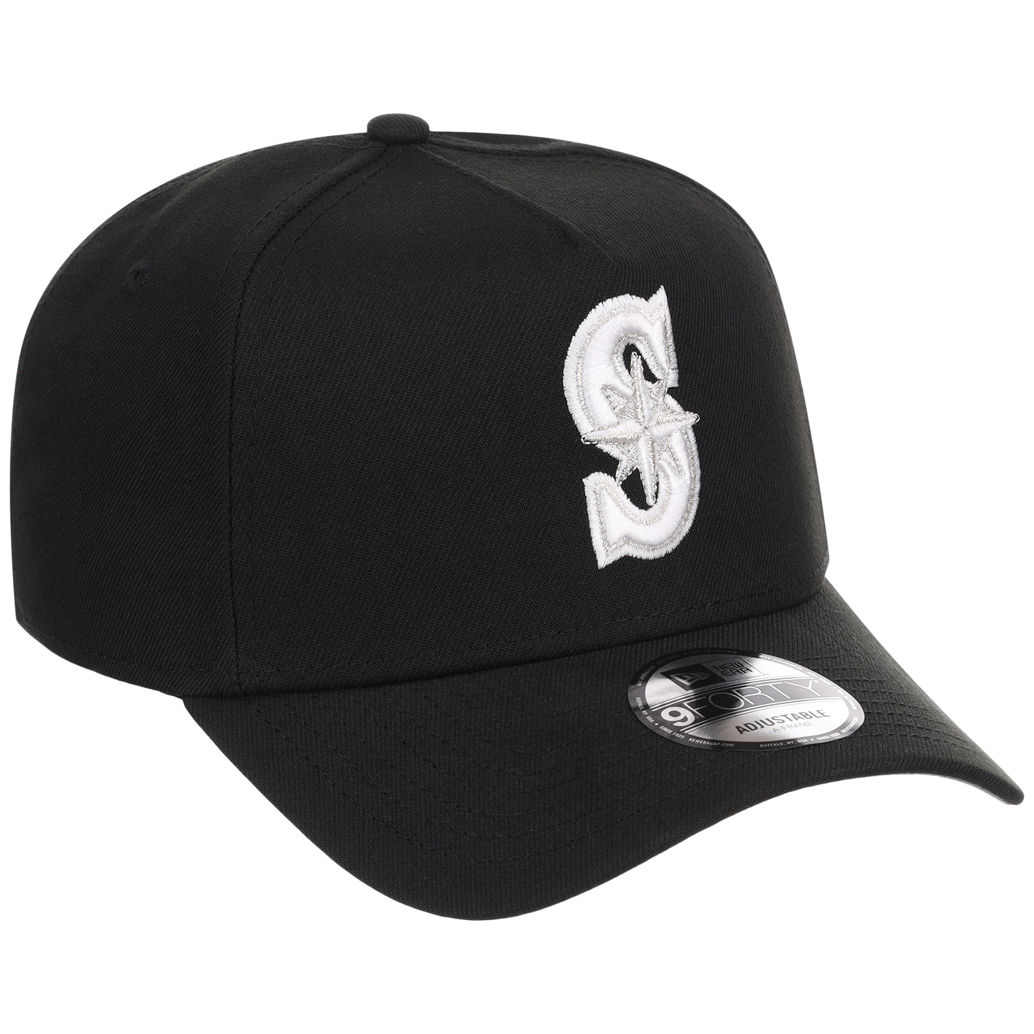 Seattle Mariners MLB Black x White FASHION CORE New Era 9FORTY A-Frame