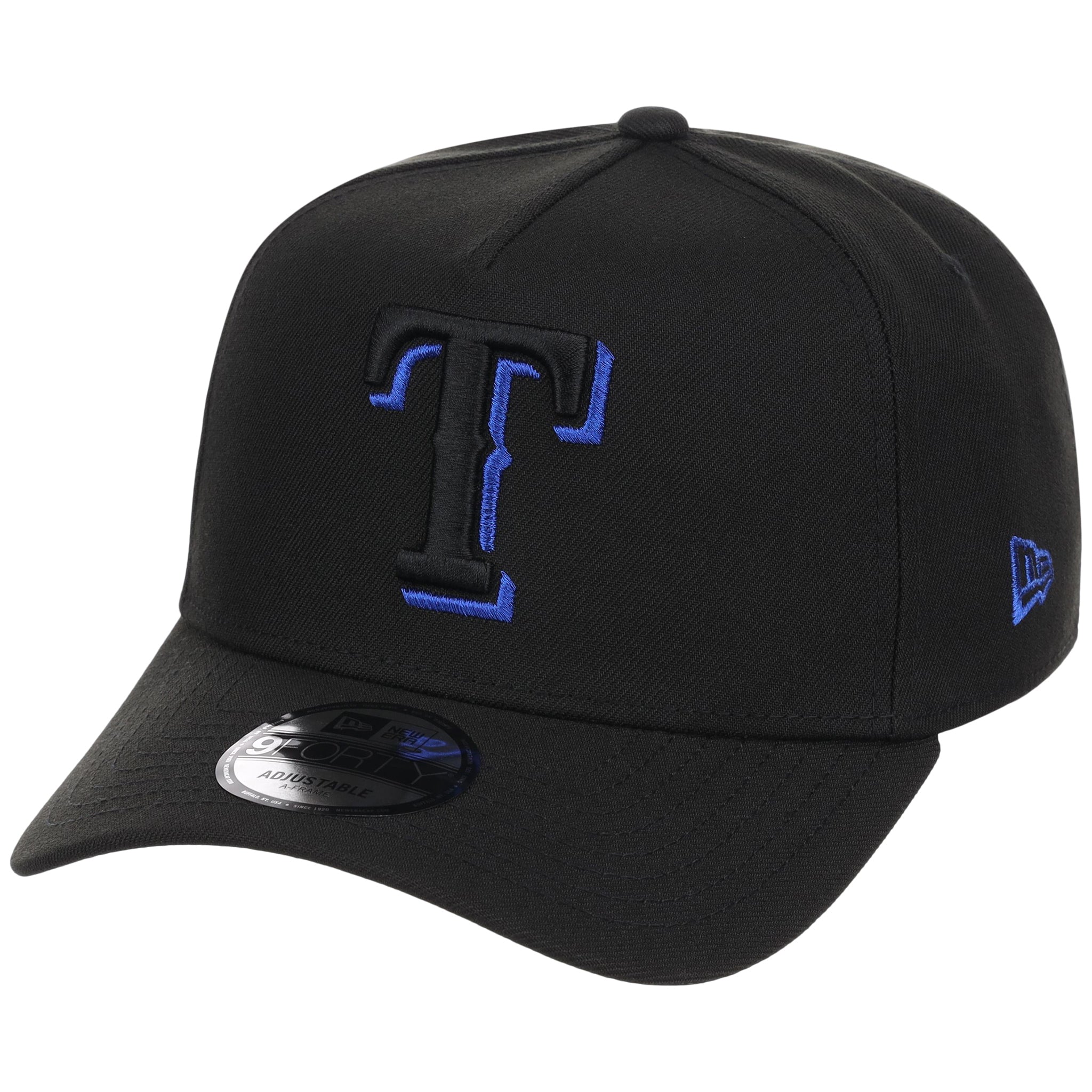 Texas Rangers MLB Black x Royal FASHION CORE New Era 9FORTY A-Frame