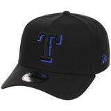 Texas Rangers MLB Black x Royal FASHION CORE New Era 9FORTY A-Frame